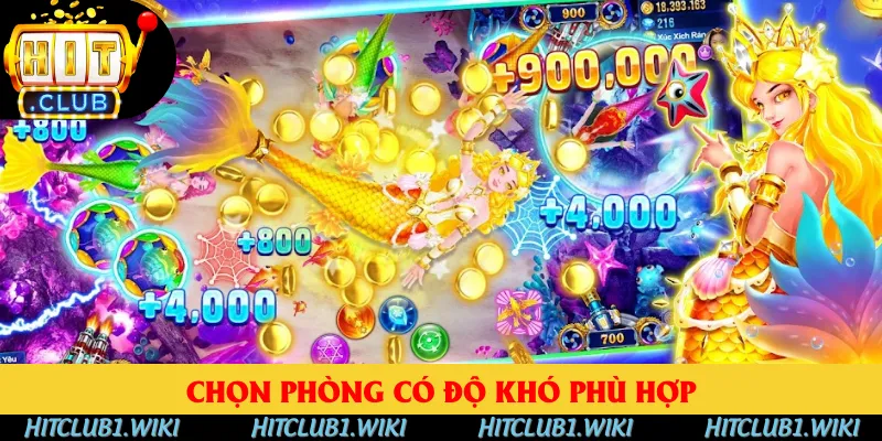 Chọn phòng có độ khó phù hợp